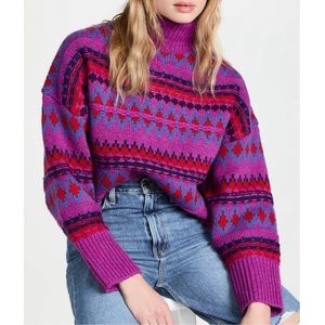 NWOT Rag and Bone Willow Fair Isle Knit Jumper